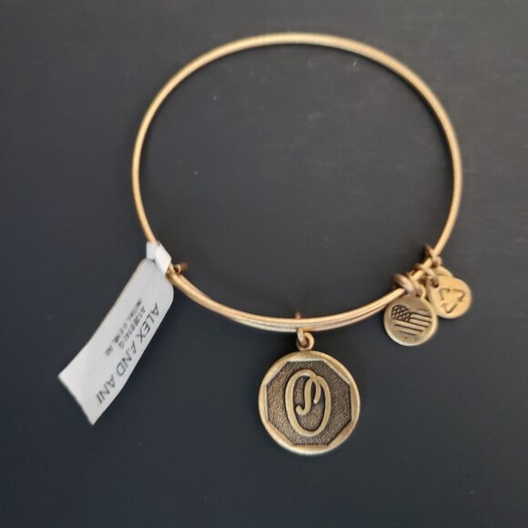 Alex And Ani Jewelry - Alex And Ani Name Initial Letter O Bracelet 676